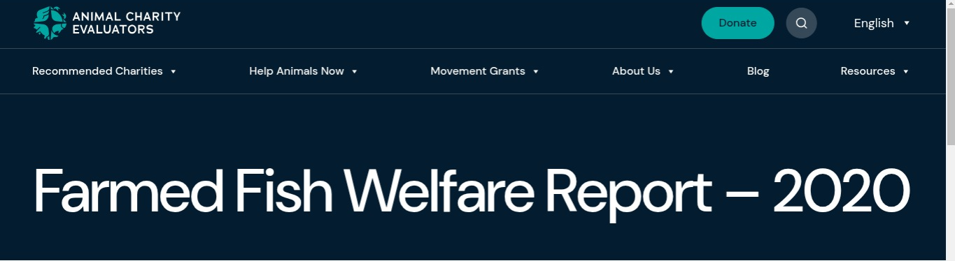 Farmed Fish Welfare Report – 2020